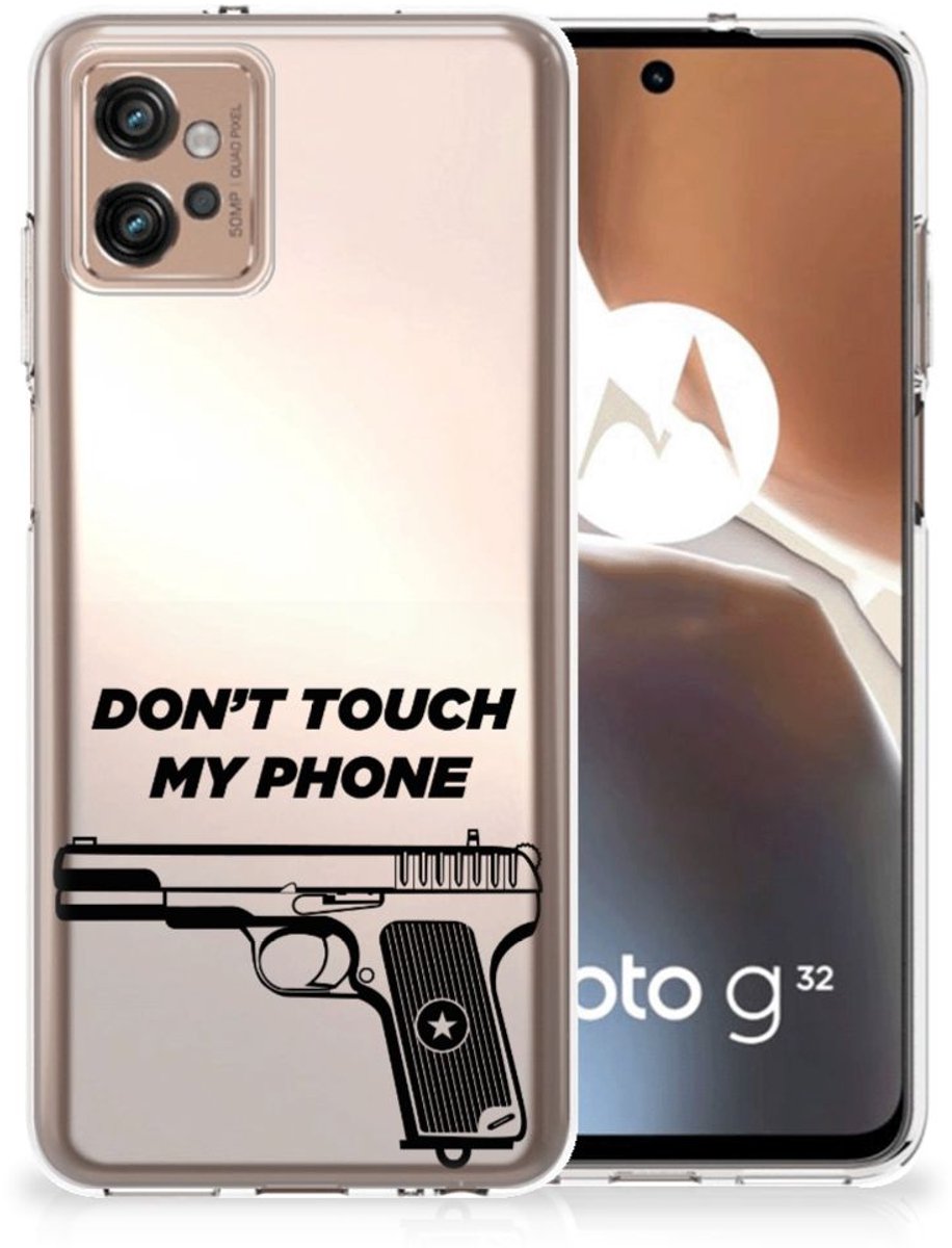 Motorola Moto G32 Silicone-hoesje Pistol DTMP