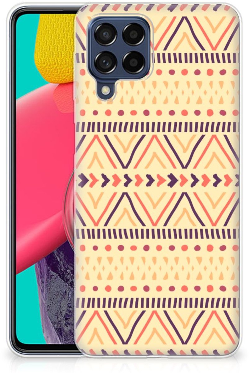 TPU Hoesje voor Samsung Galaxy M53 TPU bumper Aztec Yellow
