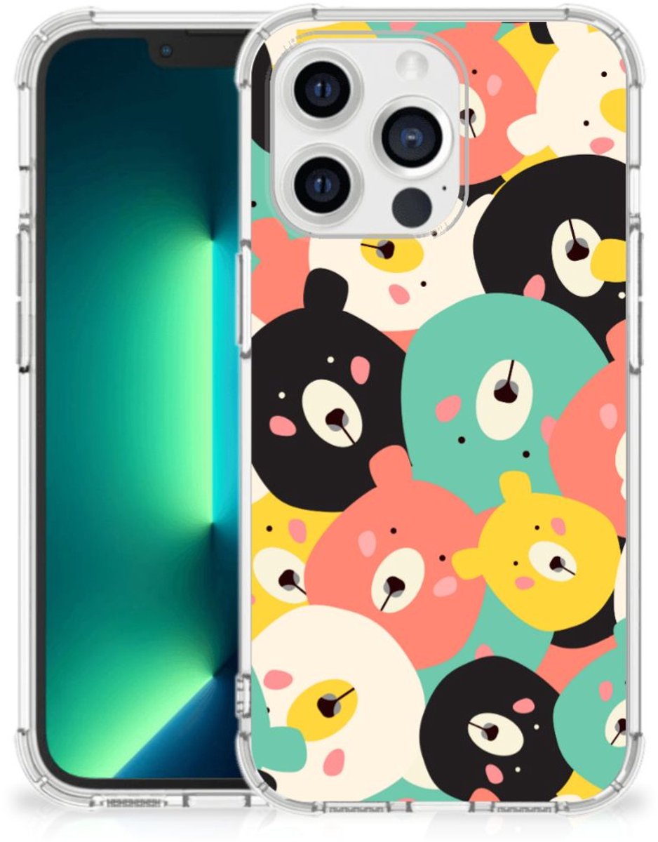 iPhone 13 Pro Max Stevig Bumper Hoesje Bears
