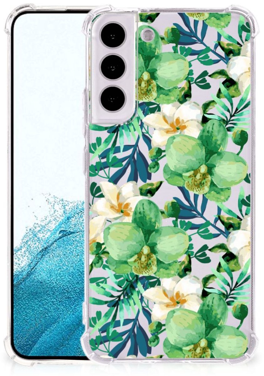 Samsung Galaxy S22 Plus Case Orchidee Groen