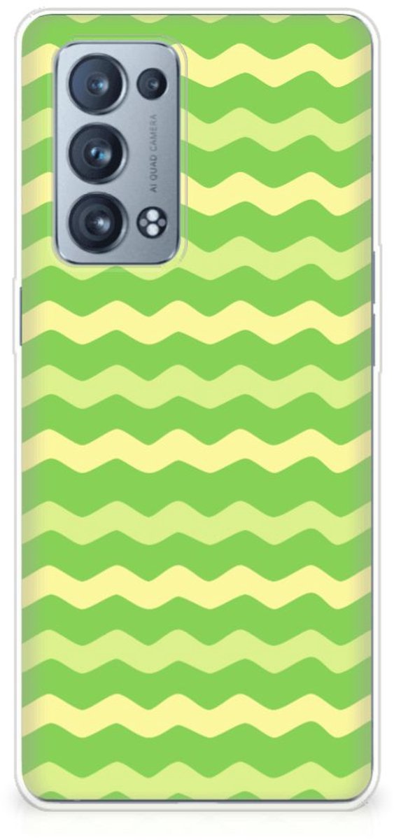 OPPO Reno 6 Pro Plus 5G TPU bumper Waves Green