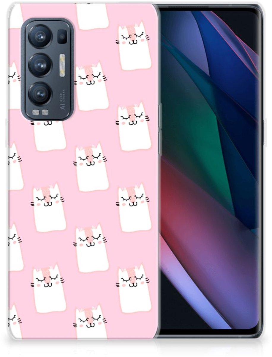 OPPO Find X3 Neo TPU Hoesje Sleeping Cats