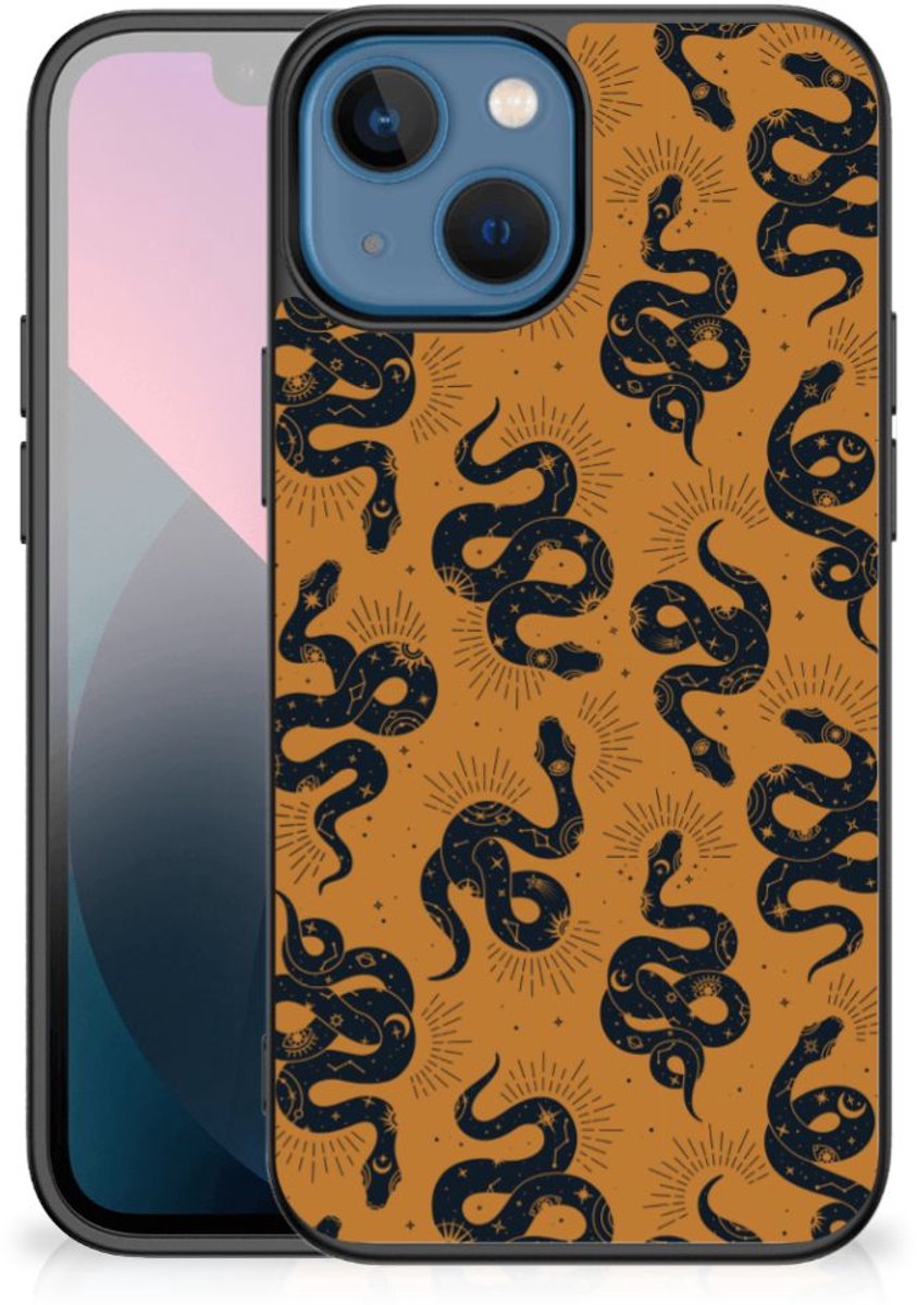 Dierenprint Telefoonhoesje voor Apple iPhone 13 mini Snakes