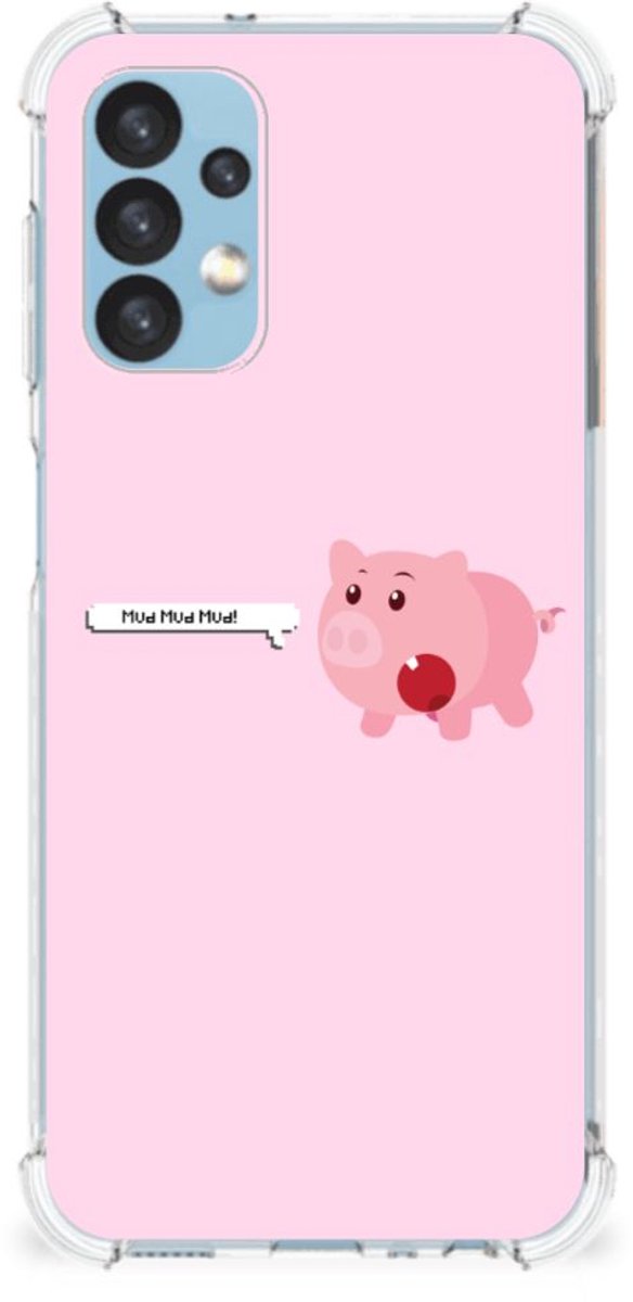 TPU Case Anti-Shock voor Samsung Galaxy A13 (4G) Stevig Bumper Hoesje Pig Mud