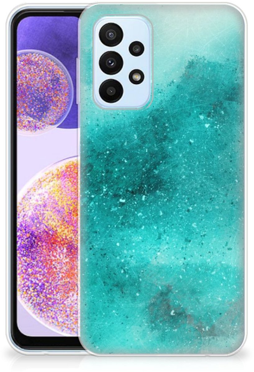 Hoesje maken Samsung Galaxy A23 Painting Blue