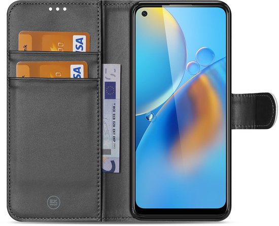 Couverture de livre OPPO A74 4G Wit avec porte-cartes