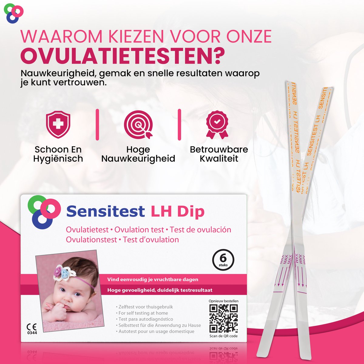 Sensitest Ovulatietest Dipstick – 6 stuks – Gevoelige ovulatietesten – Vind eenvoudig je vruchtbare dagen & vergroot je kans op zwangerschap – Inclusief ovulatiekalender & handleiding – foto 8