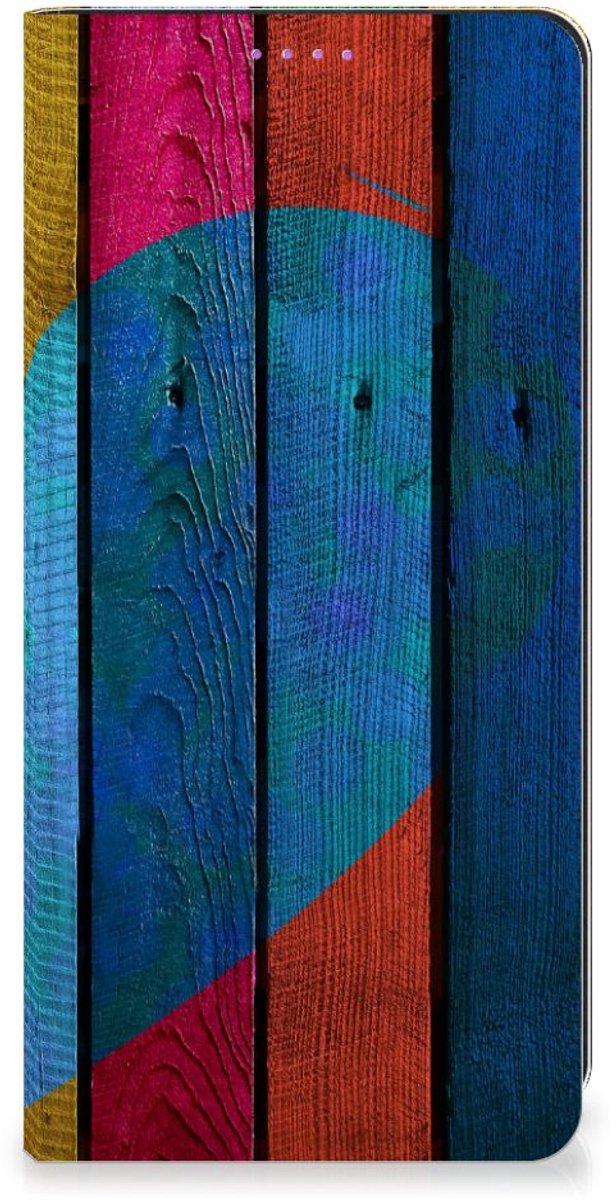 Xiaomi Redmi Note 13 Pro Plus Book Wallet Case Wood Heart - Cadeau voor je Vriend