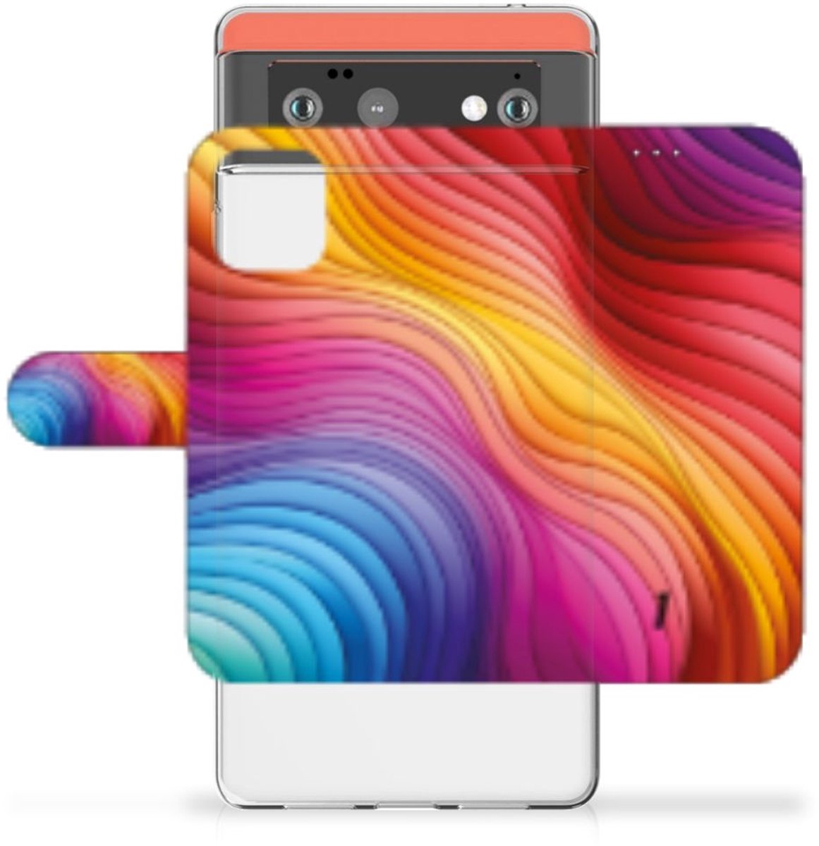 Google Pixel 6 Telefoonhoesje met Naam Panda Color