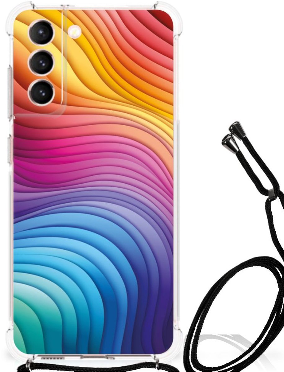 Shockproof Case voor Samsung Galaxy S21 FE Regenboog