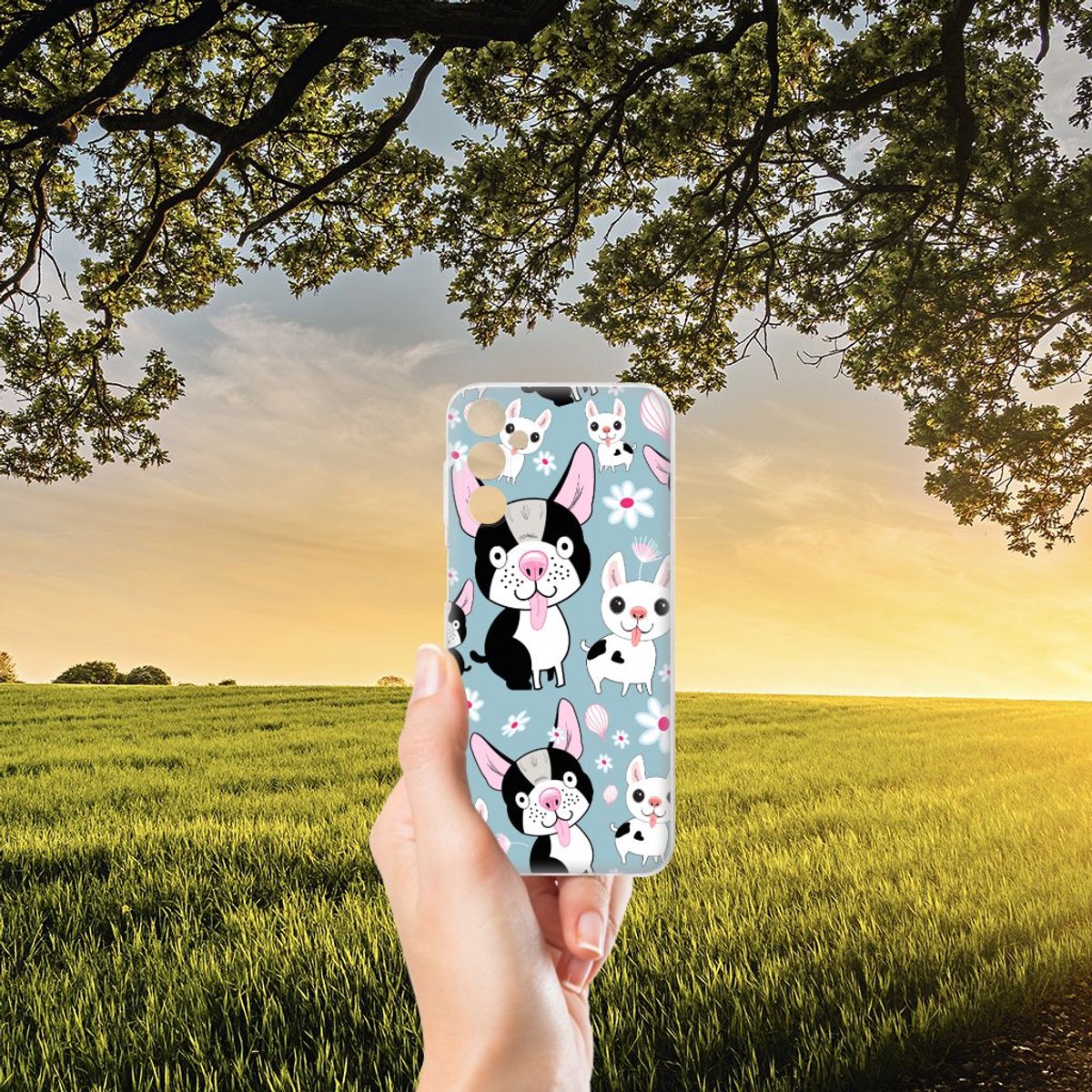 Samsung Galaxy M14 TPU Hoesje Hondjes