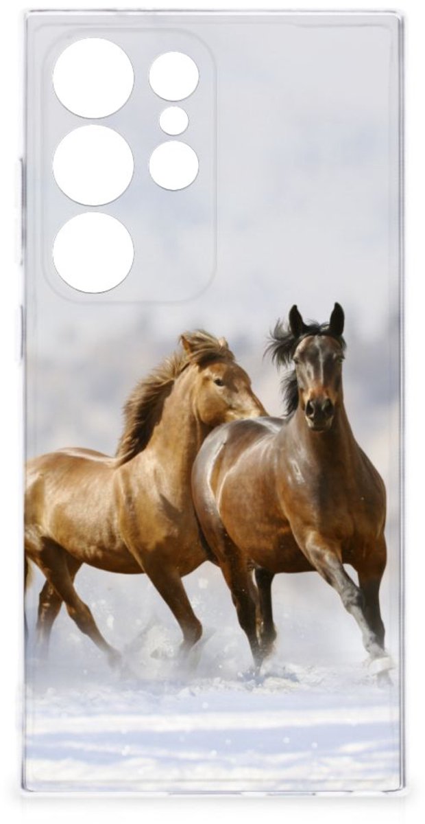 Samsung Galaxy S24 Ultra TPU Hoesje Paarden