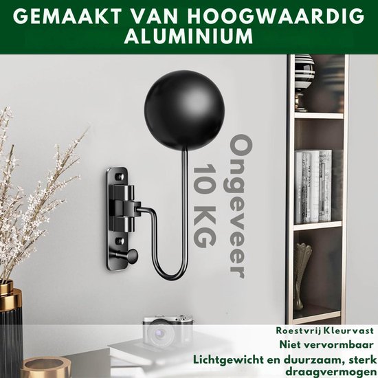 THYGIFTREE Motorfiets Rack Wall Mount, Plaat Rack Display Organizer met Helm Hanger en Motorfiets Accessoires voor Voetbal