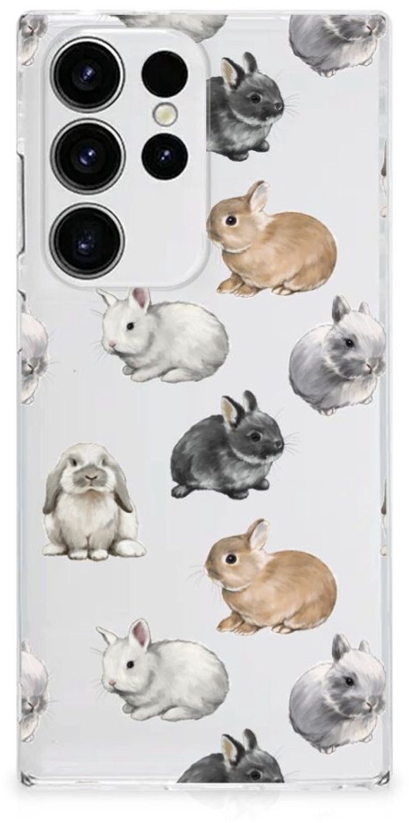 TPU Hoesje voor Samsung Galaxy S23 Ultra Konijntjes