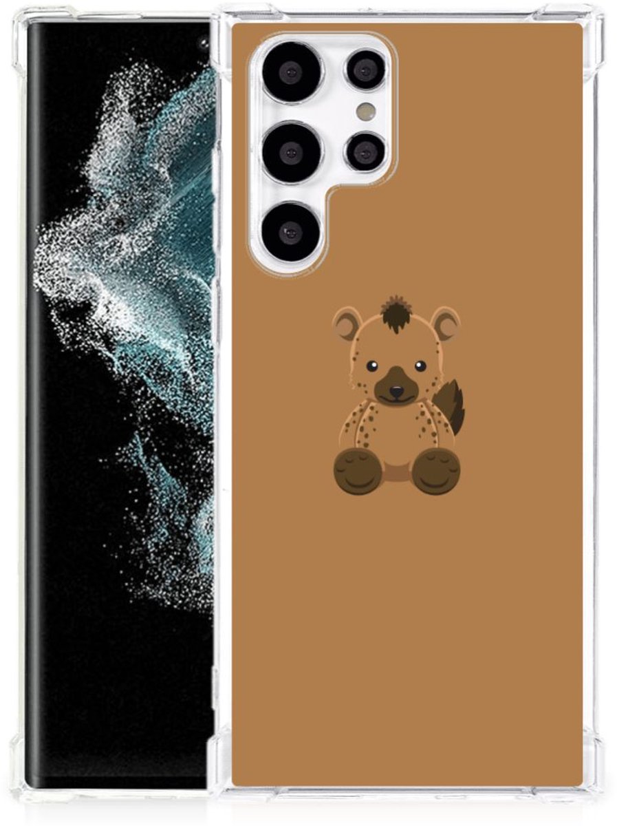 Samsung Galaxy S22 Ultra Stevig Bumper Hoesje Baby Hyena
