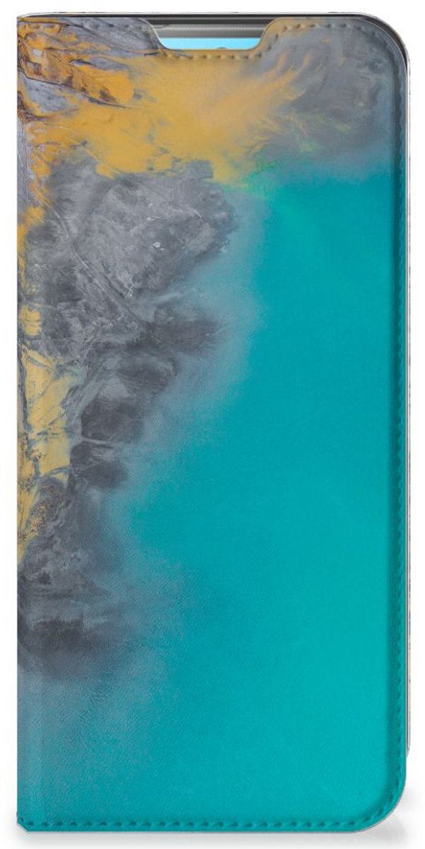 Xiaomi Redmi 10 Standcase Marble Blue Gold