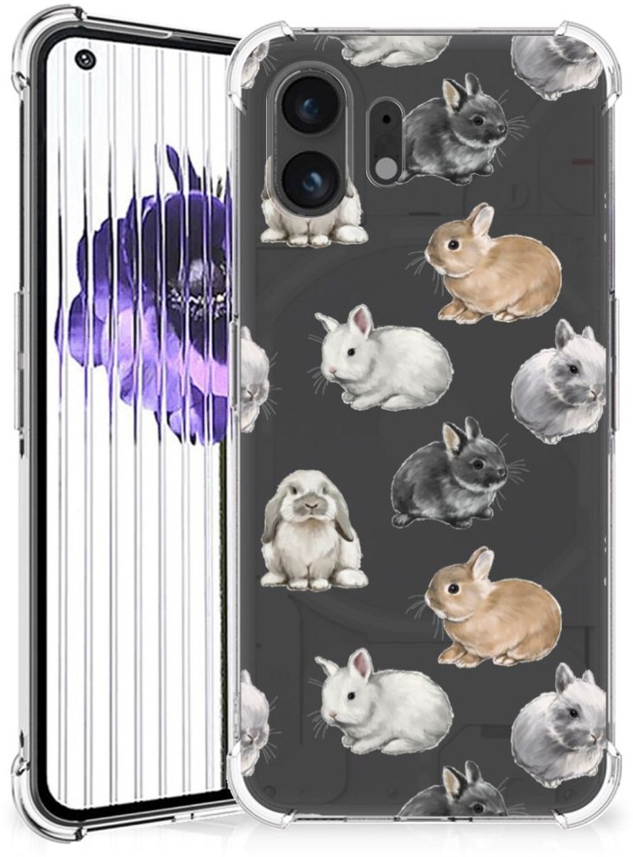 Case Anti-shock voor Nothing Phone (2) Konijntjes