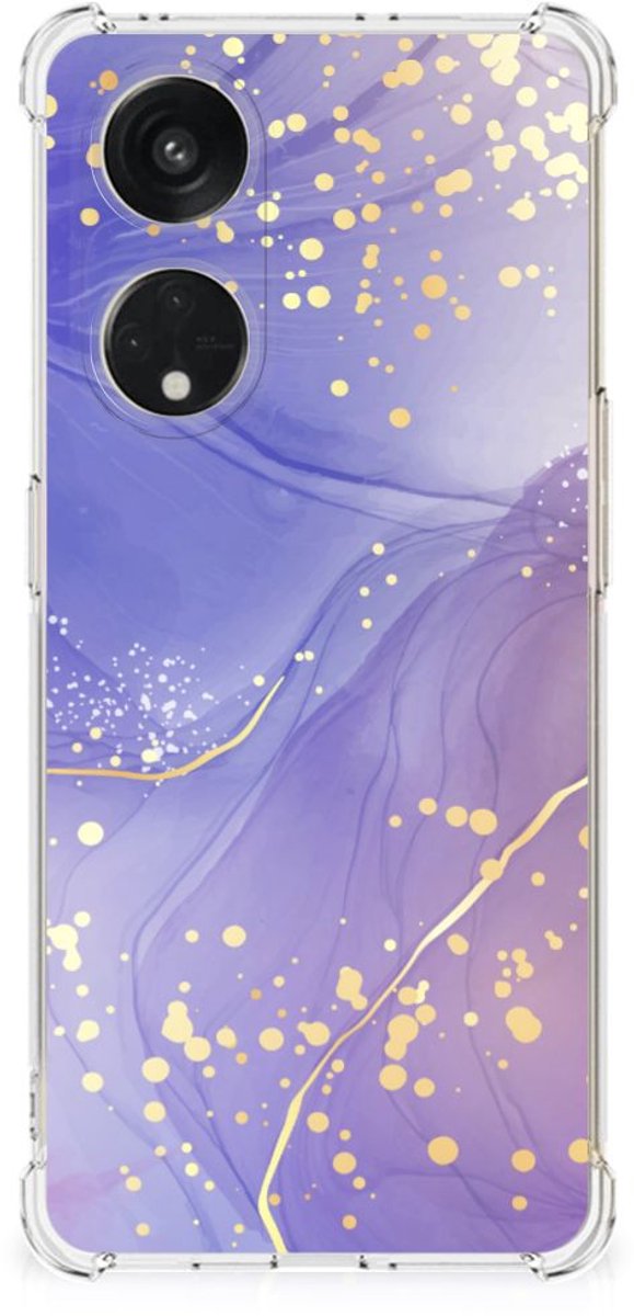 Back Cover voor OPPO A98 Watercolor Paars