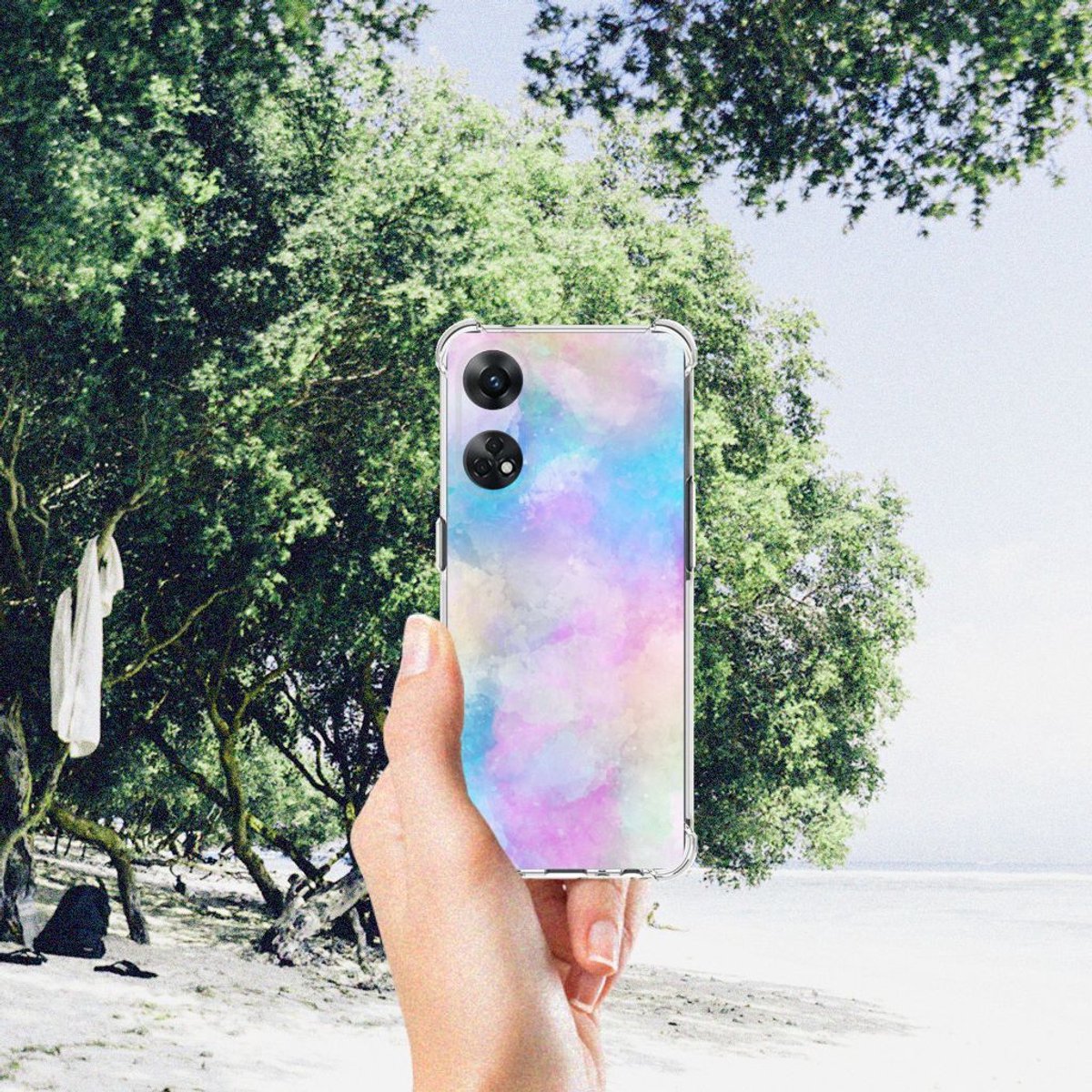Back Cover OPPO Reno8 T 4G Watercolor Light