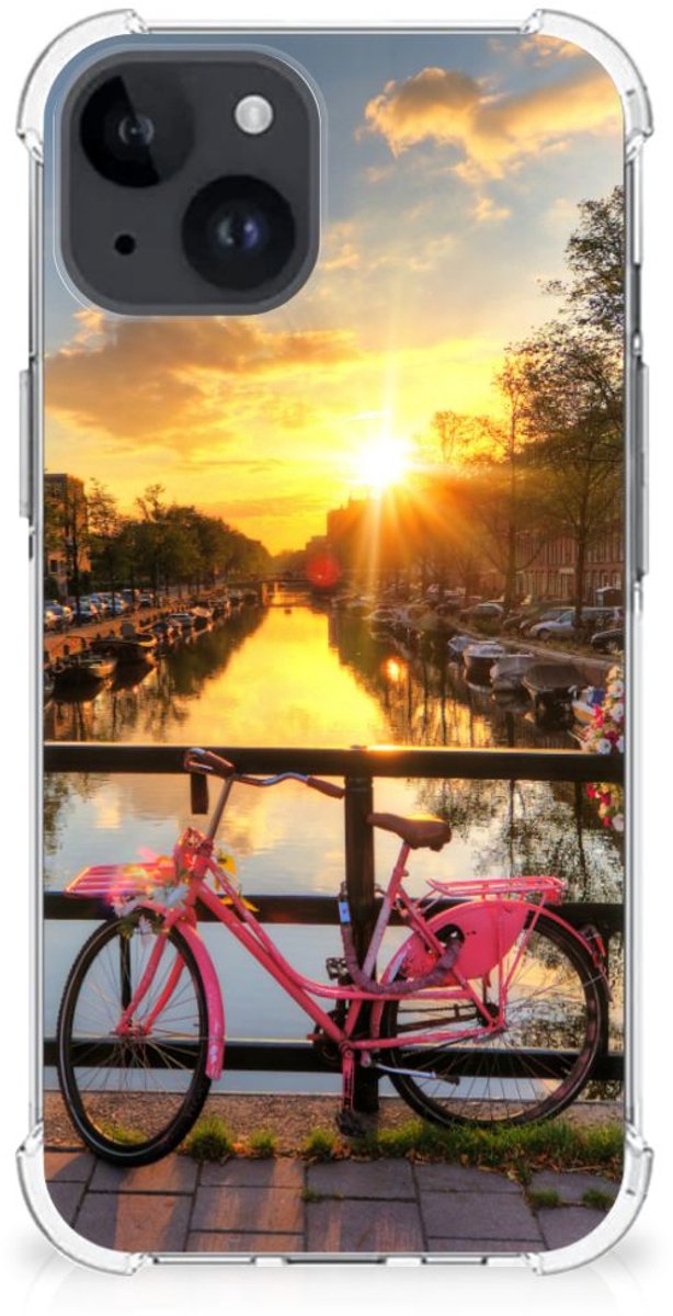 iPhone 15 Plus Telefoonhoesje met valbescherming Amsterdamse Grachten