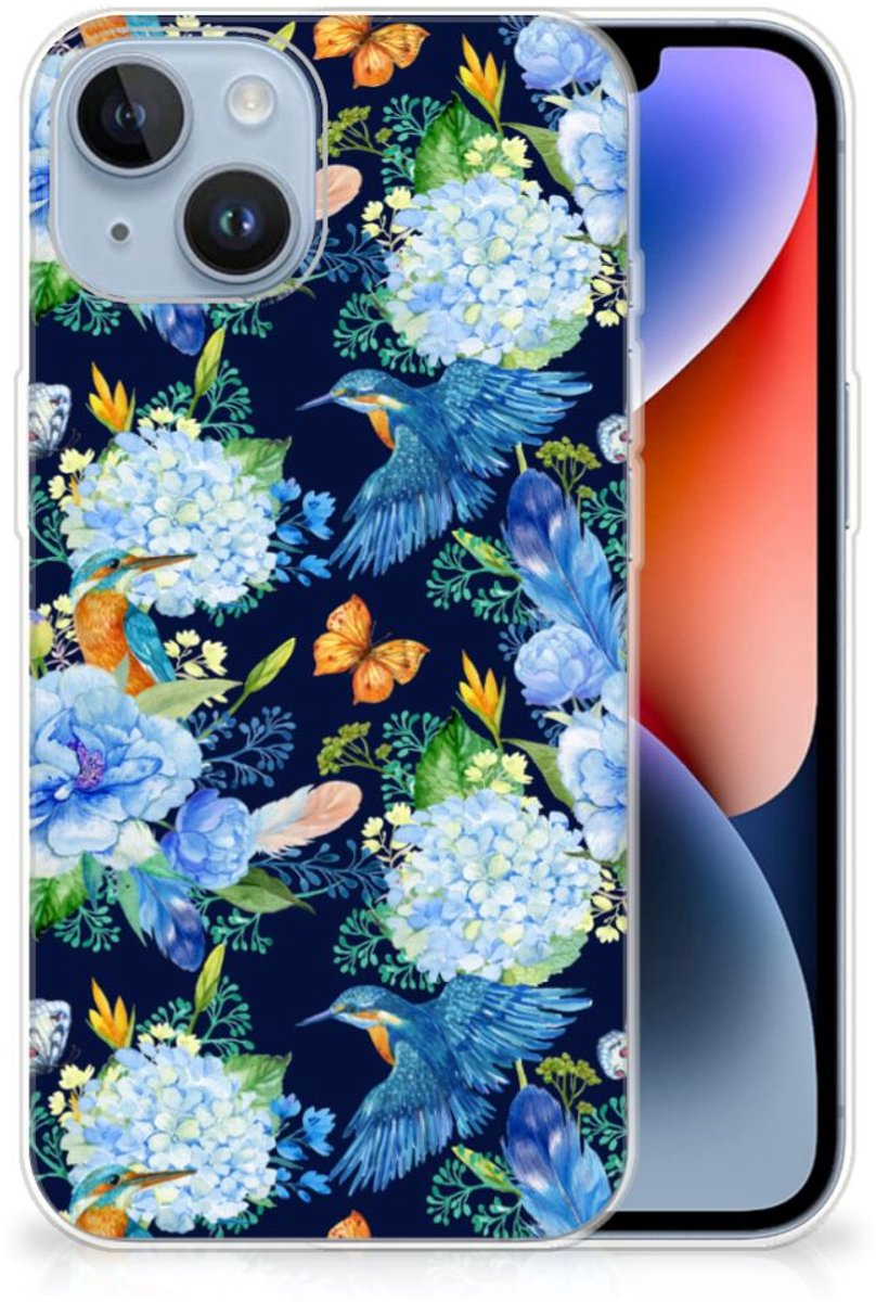 TPU Hoesje voor Apple iPhone 14 IJsvogel