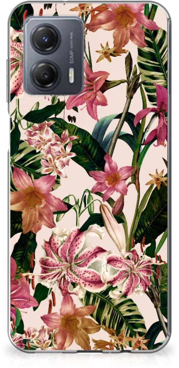 TPU Hoesje voor Motorola Moto G53 TPU Case Flowers