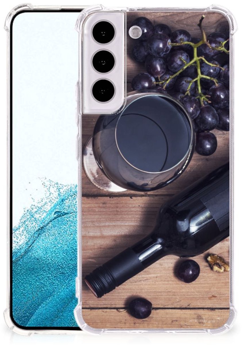 TPU Case Anti-Shock voor Samsung Galaxy S22 Plus Beschermhoes Wijn