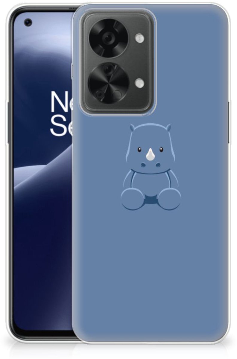 OnePlus Nord 2T Telefoonhoesje met Naam Baby Rhino