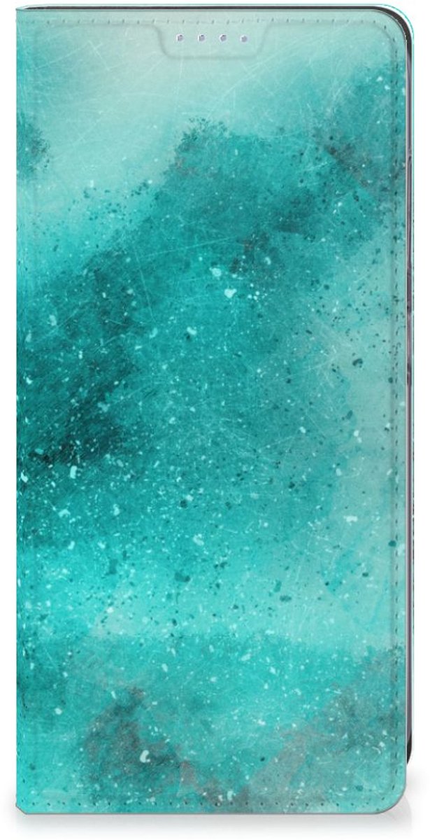 Bookcase Samsung Galaxy S24 Plus Painting Blue