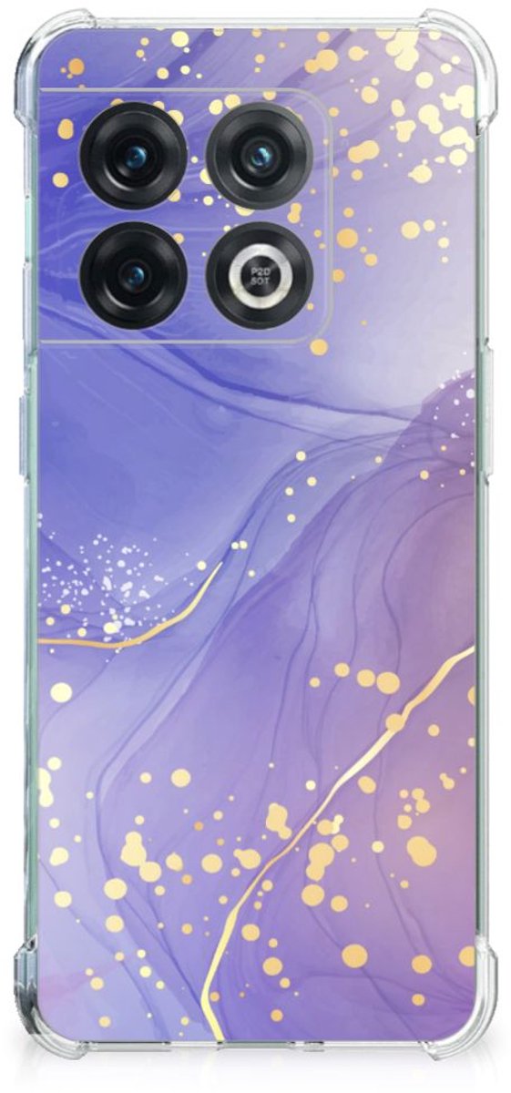 Back Cover voor OnePlus 10 Pro Watercolor Paars