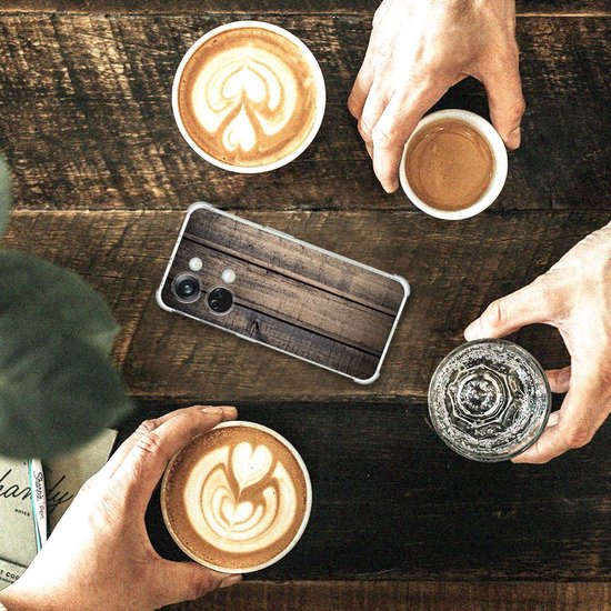 Étui pour smartphone OnePlus Nord 3 Mobile Case avec bord transparent Steigerhout