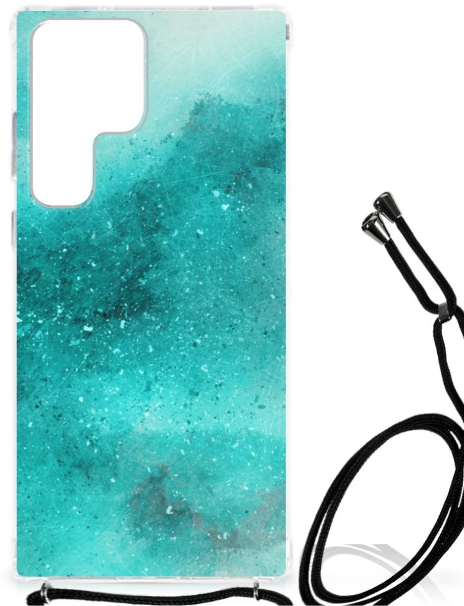 Back Cover Samsung Galaxy S23 Ultra Painting Blue
