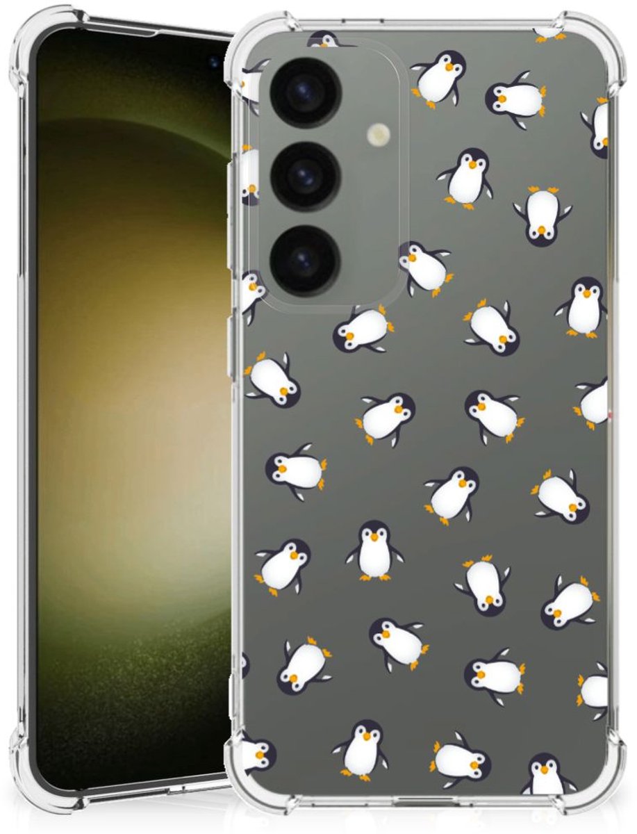 Doorzichtige Silicone Hoesje voor Samsung Galaxy S24 Pinguïn