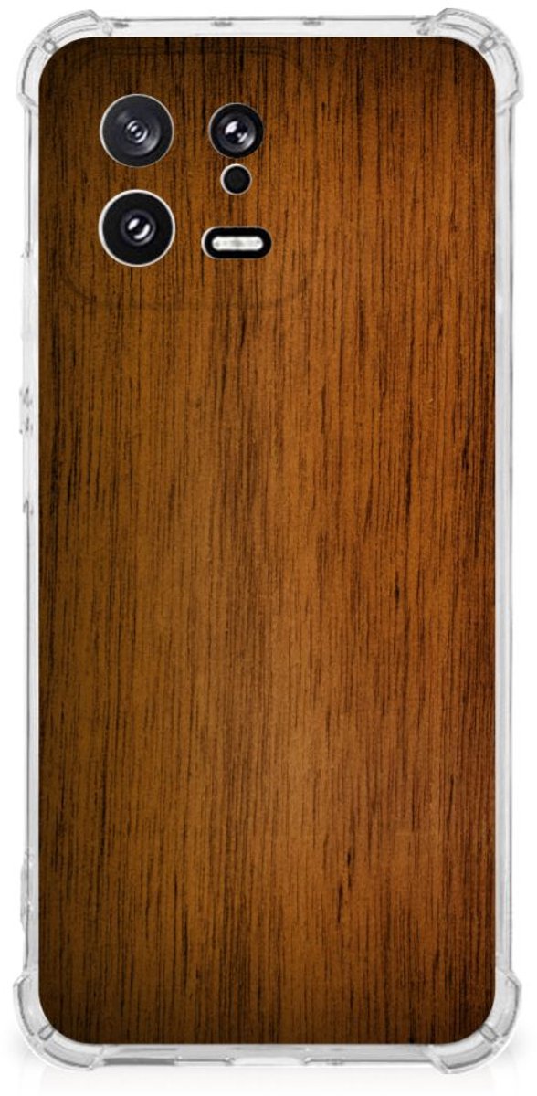Xiaomi 13 Stevig Telefoonhoesje Donker Hout