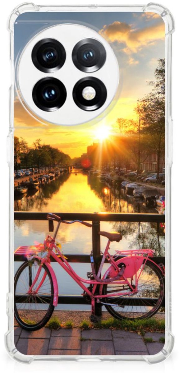 Back Cover voor OnePlus 11 Telefoonhoesje met valbescherming Amsterdamse Grachten
