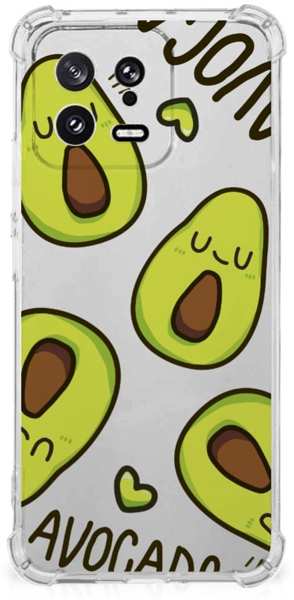 Xiaomi 13 Stevig Bumper Hoesje Avocado Singing