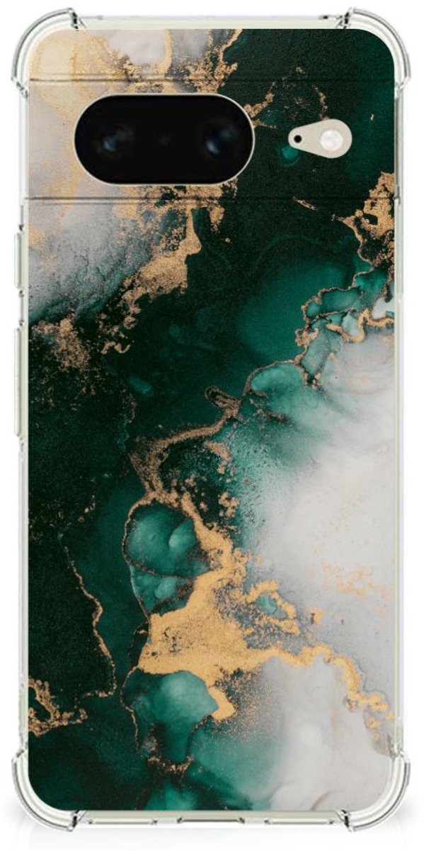Anti-Shock Hoesje voor Google Pixel 8 Marmer Groen
