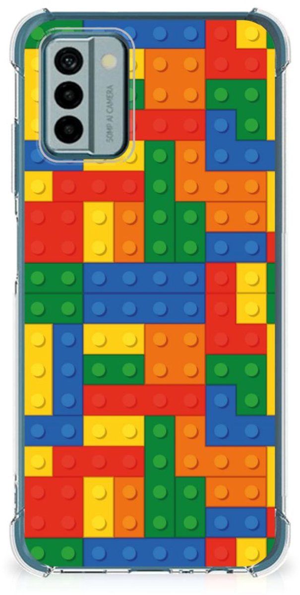 Nokia G22 Doorzichtige Silicone Hoesje Blokken