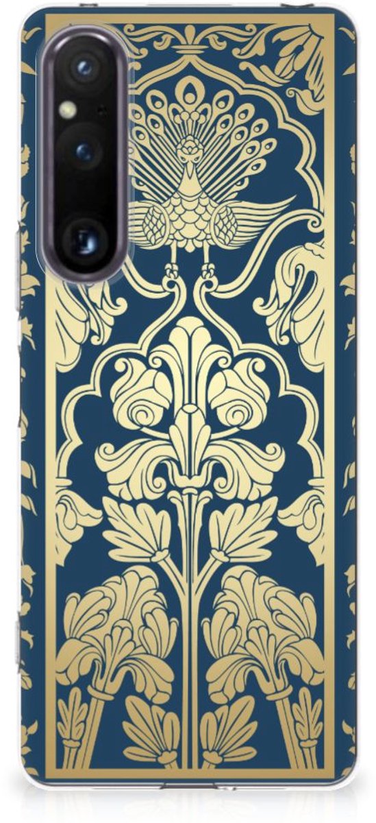 Sony Xperia 1 V TPU Case Beige Flowers