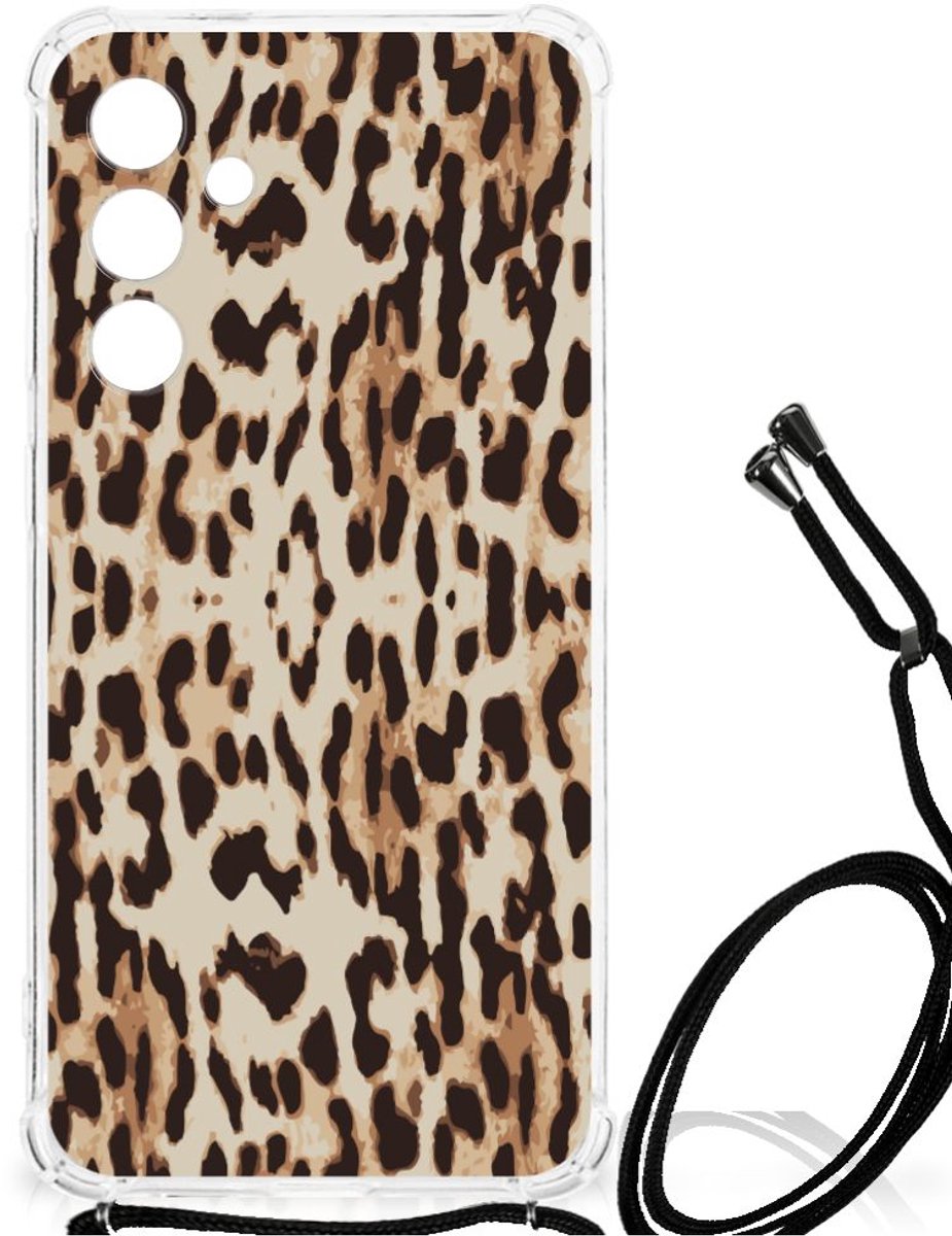 Samsung Galaxy A55 Case Anti-shock Leopard
