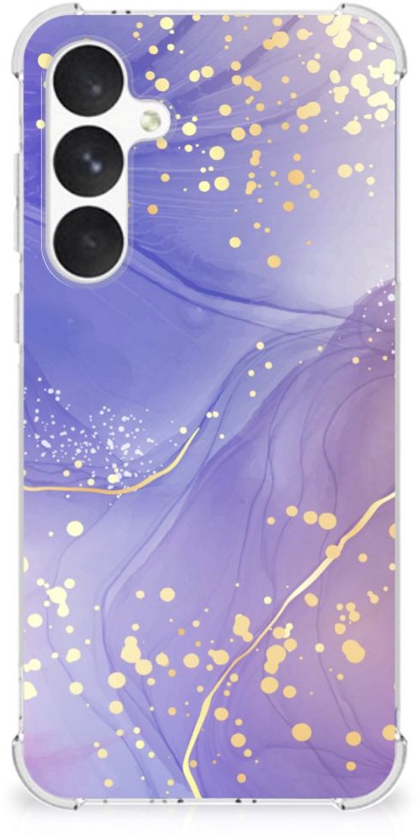 Back Cover voor Samsung Galaxy A55 Watercolor Paars