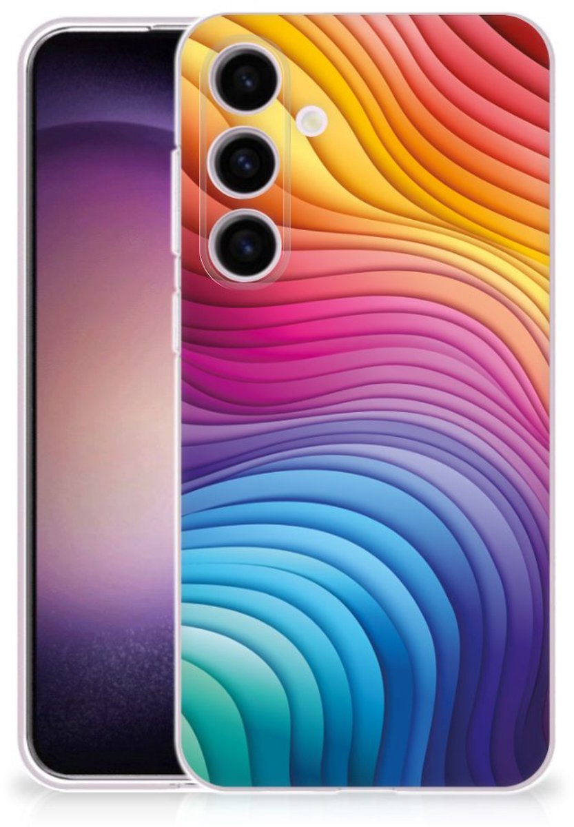 TPU Hoesje voor Samsung Galaxy S24 Regenboog