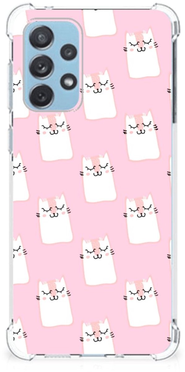 Samsung Galaxy A73 Case Anti-shock Sleeping Cats