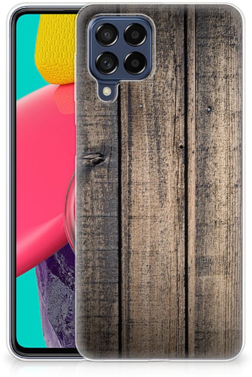 Samsung Galaxy M53 Bumper Hoesje Steigerhout