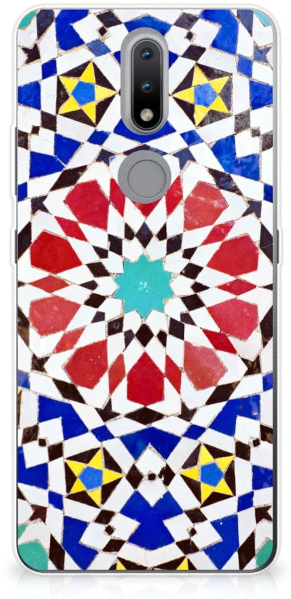 Nokia 2.4 TPU Siliconen Hoesje Mozaïek