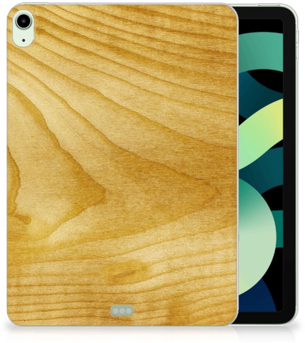iPad Air (2020/2022) 10.9 inch Silicone Tablet Hoes Licht Hout