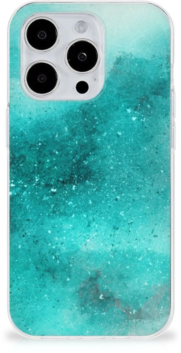 Hoesje maken iPhone 15 Pro Painting Blue