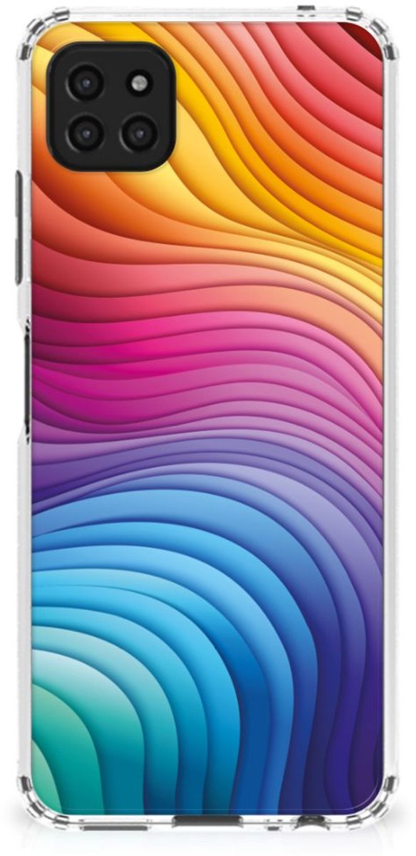 Shockproof Case voor Samsung Galaxy A22 5G Regenboog
