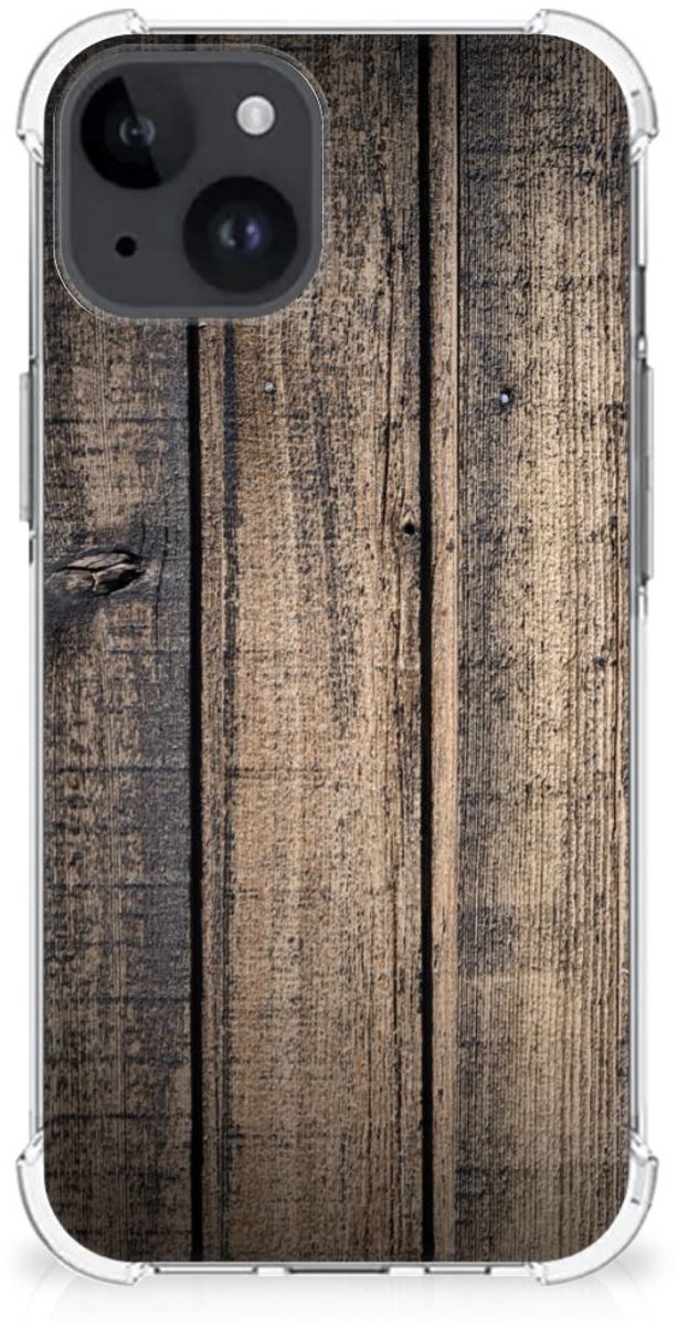 iPhone 15 Plus Stevig Telefoonhoesje Steigerhout