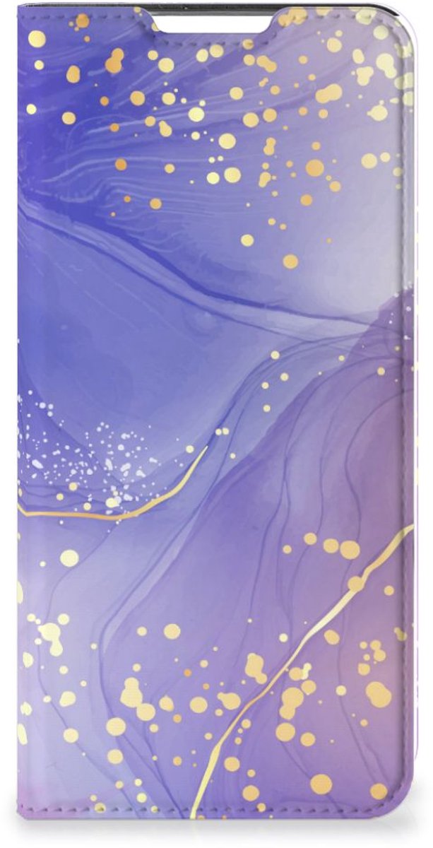 Bookcase voor Samsung Galaxy A72 (5G/4G) Watercolor Paars